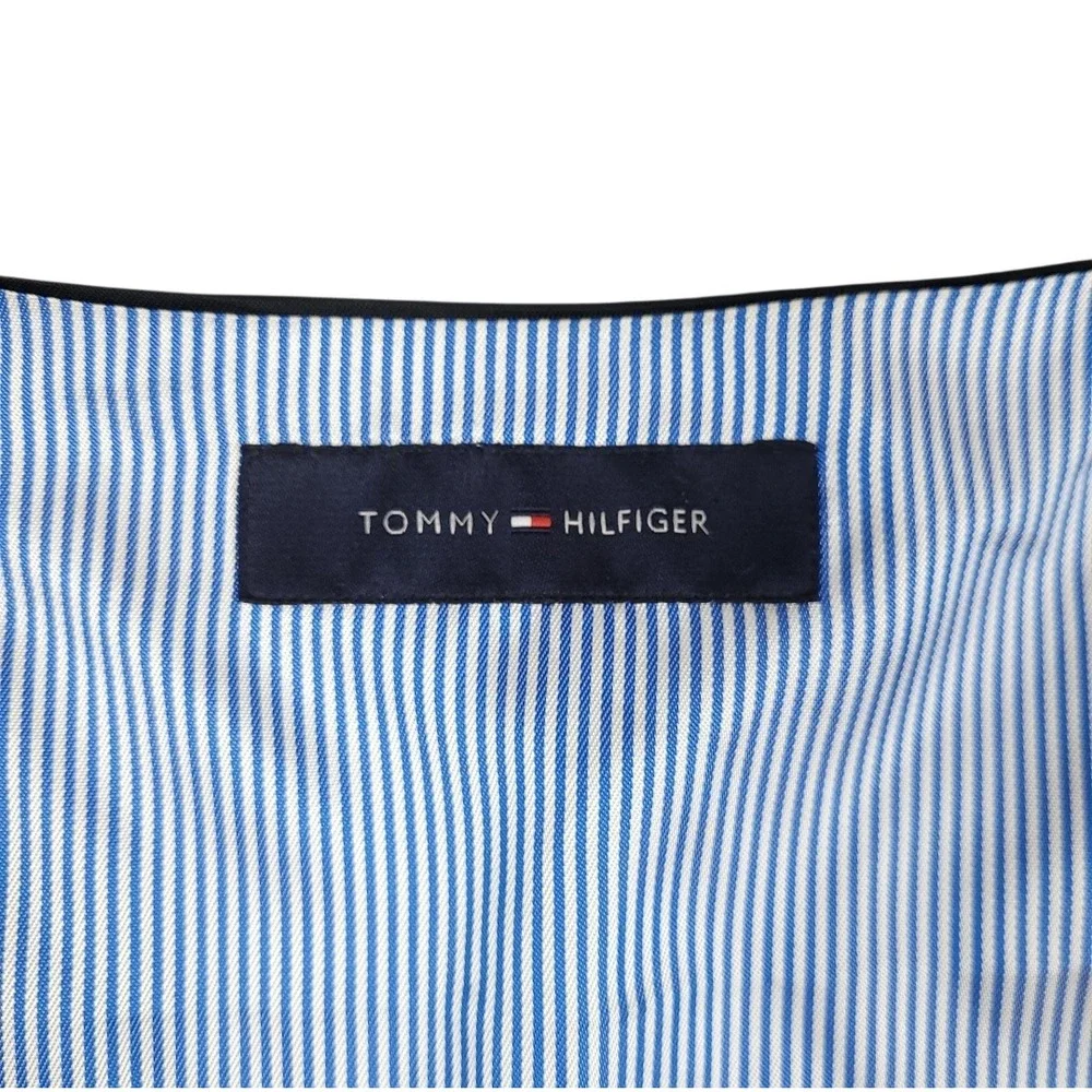Tommy Hilfiger Mens 100% Wool Modern Fit Suit Vest XL Black Formal Wedding EUC